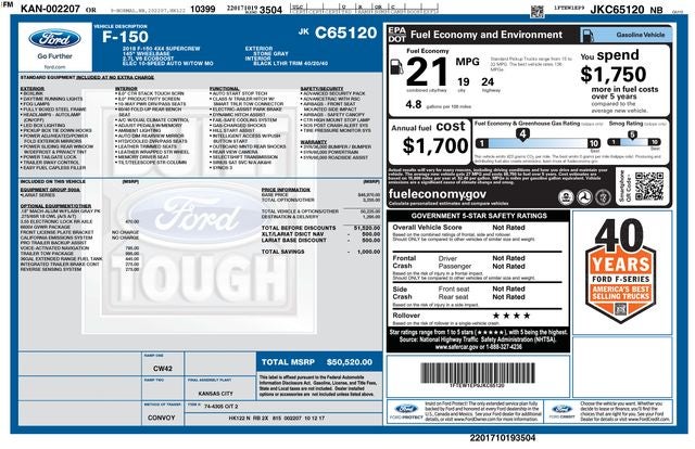 2018 Ford F-150 Lariat