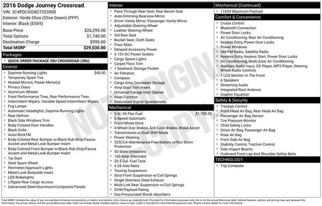 2016 Dodge Journey Crossroad