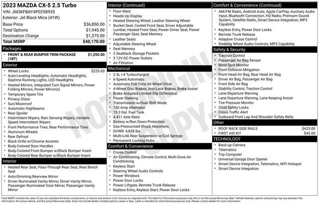 2023 Mazda Mazda CX-5 2.5 Turbo
