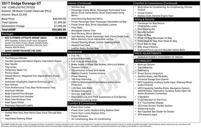 2017 Dodge Durango GT