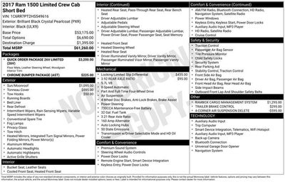 2017 RAM 1500 Limited