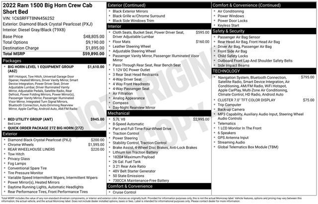 2022 RAM 1500 Big Horn/Lone Star
