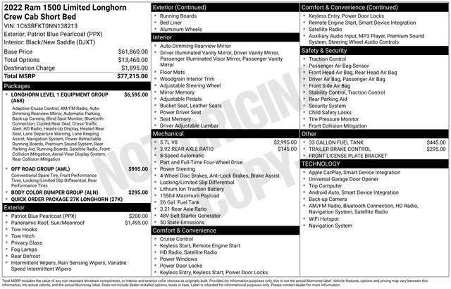 2022 RAM 1500 Limited