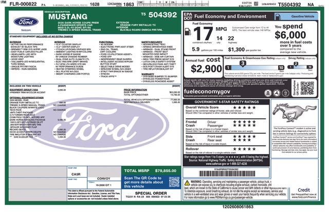 2026 Ford Mustang Dark Horse