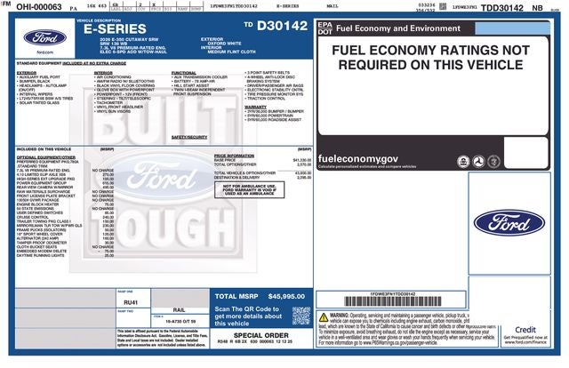2026 Ford E-350SD Base Cutaway