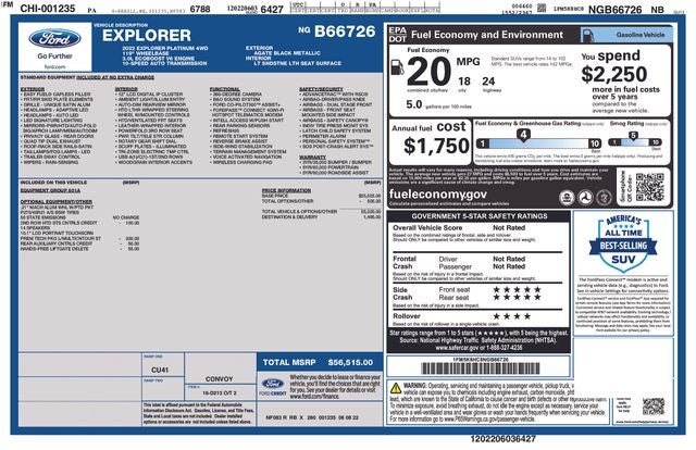 2022 Ford Explorer Platinum