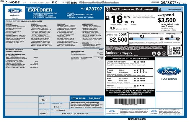 2016 Ford Explorer Platinum