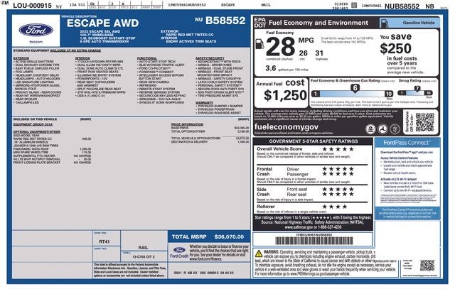 2022 Ford Escape SEL