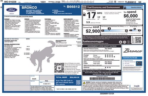 2026 Ford Bronco Heritage Edition