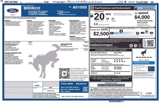 2026 Ford Bronco Outer Banks