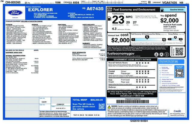 2027 Ford Explorer Platinum