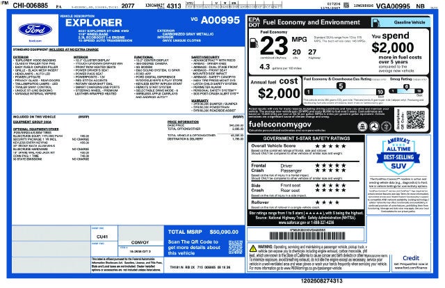 2027 Ford Explorer ST-Line