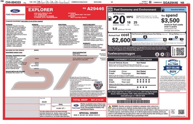 2025 Ford Explorer ST