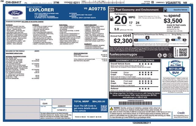 2027 Ford Explorer Platinum