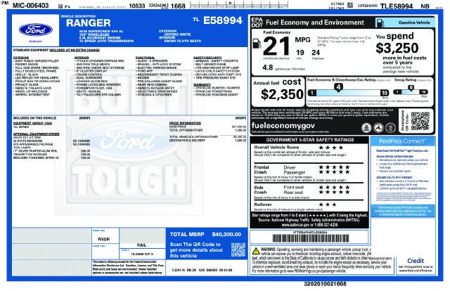 2026 Ford Ranger XL