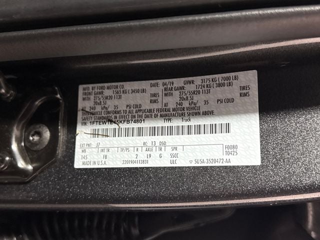 2019 Ford F-150 XLT