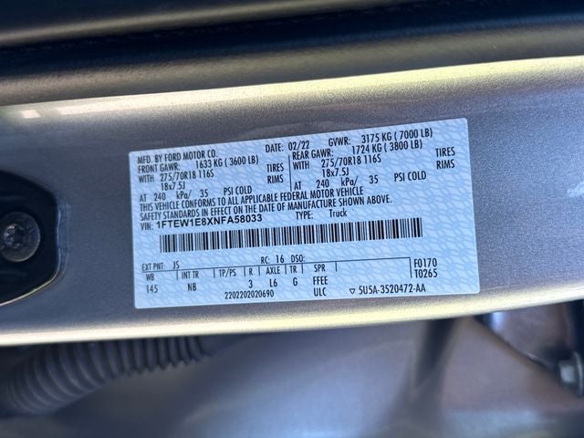 2022 Ford F-150 Tremor