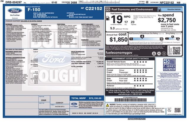 2022 Ford F-150 Lariat