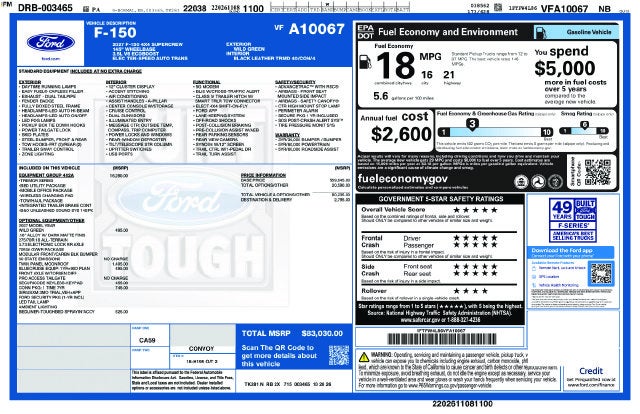 2027 Ford F-150 Tremor