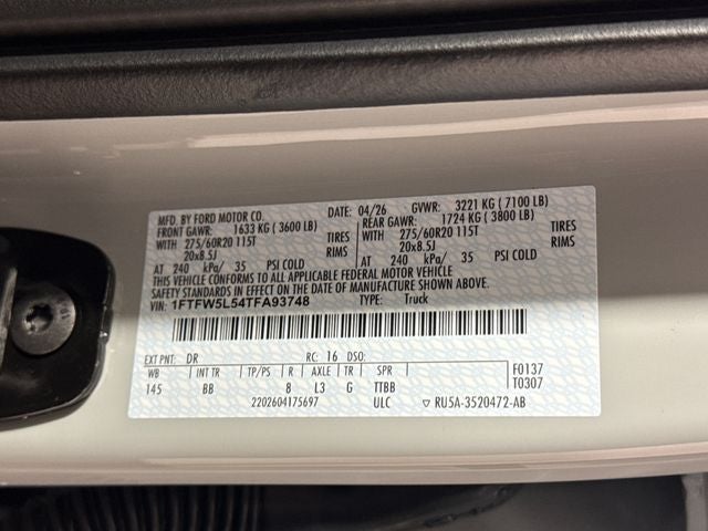 2026 Ford F-150 Lariat