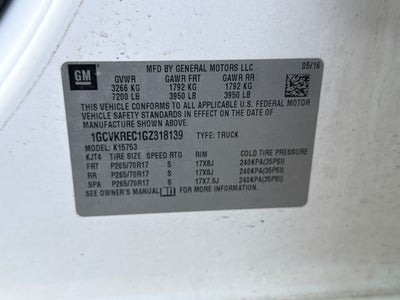 2016 Chevrolet Silverado 1500 LT LT1