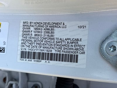 2021 Honda Accord LX