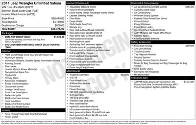 2011 Jeep Wrangler Unlimited Sahara
