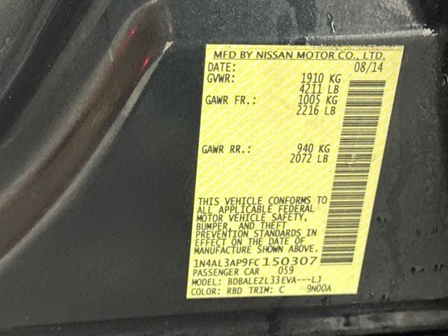 2015 Nissan Altima 2.5 S