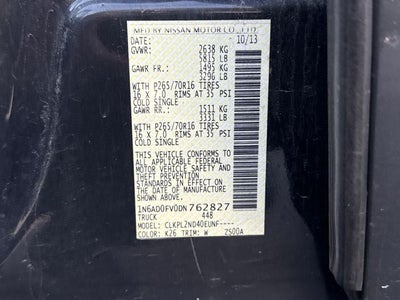 2013 Nissan Frontier SV