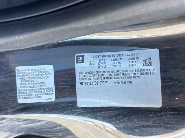 2012 Chevrolet Camaro 1LT