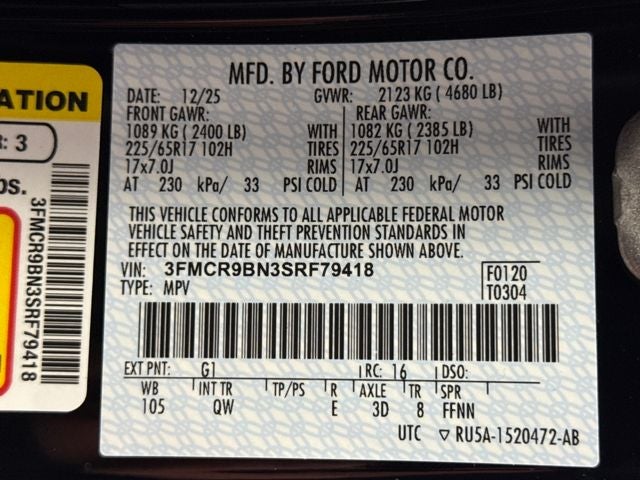 2025 Ford Bronco Sport Big Bend