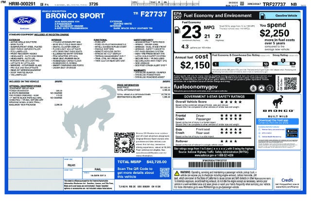2026 Ford Bronco Sport Badlands