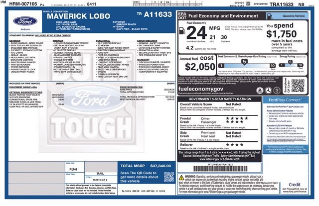 2026 Ford Maverick Lobo Standard