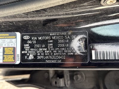2018 Kia Forte S