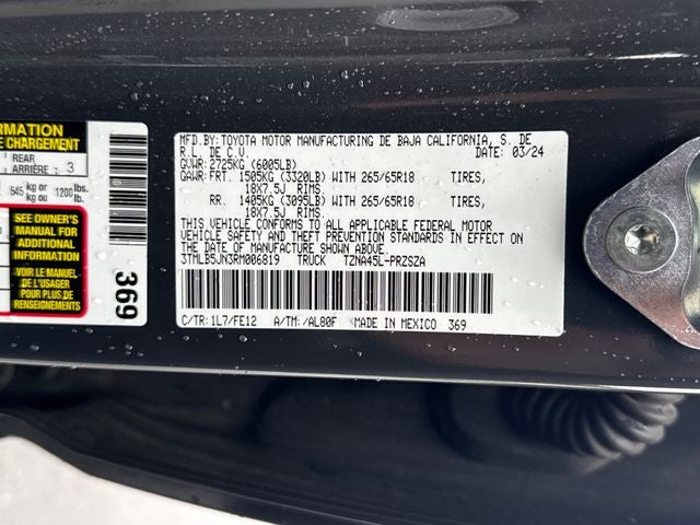 2024 Toyota Tacoma TRD Sport