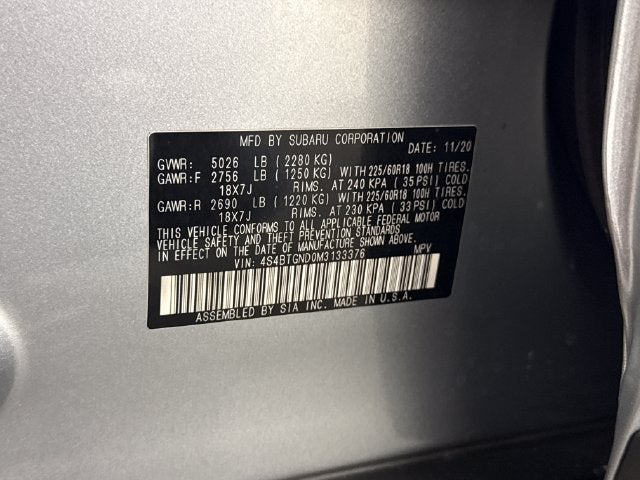 2021 Subaru Outback Limited XT