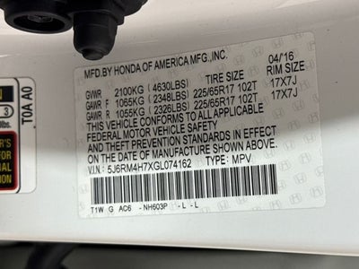 2016 Honda CR-V EX-L