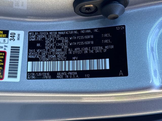 2025 Toyota Sienna XSE 7 Passenger