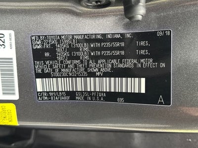 2019 Toyota Sienna Limited Premium 7 Passenger