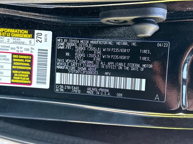 2023 Toyota Sienna XLE 7 Passenger