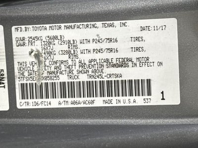 2018 Toyota Tacoma SR5