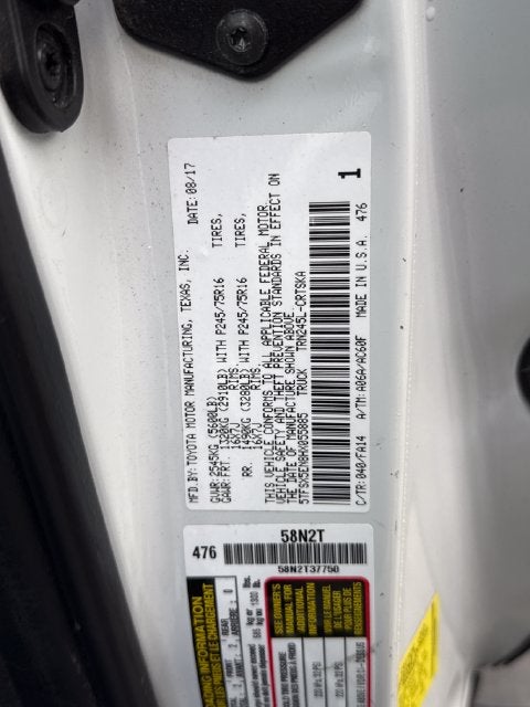 2017 Toyota Tacoma SR