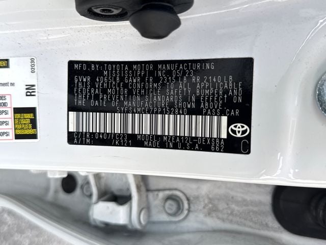 2023 Toyota Corolla SE