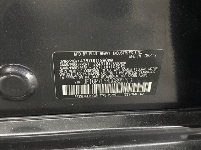 2013 Subaru Impreza WRX Premium