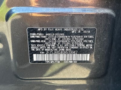 2016 Subaru Forester 2.5i Touring