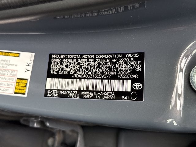 2026 Toyota Prius Plug-In Hybrid SE