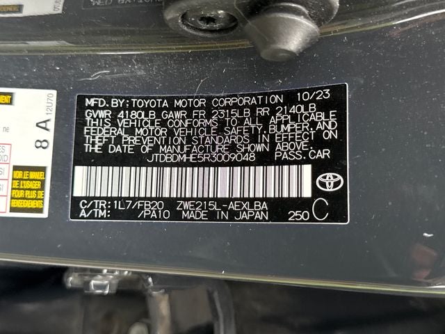 2024 Toyota Corolla Hybrid LE