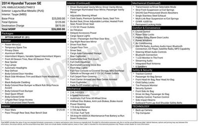 2014 Hyundai Tucson SE