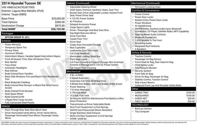 2014 Hyundai Tucson SE