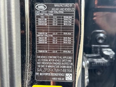 2021 Land Rover Range Rover Evoque SE